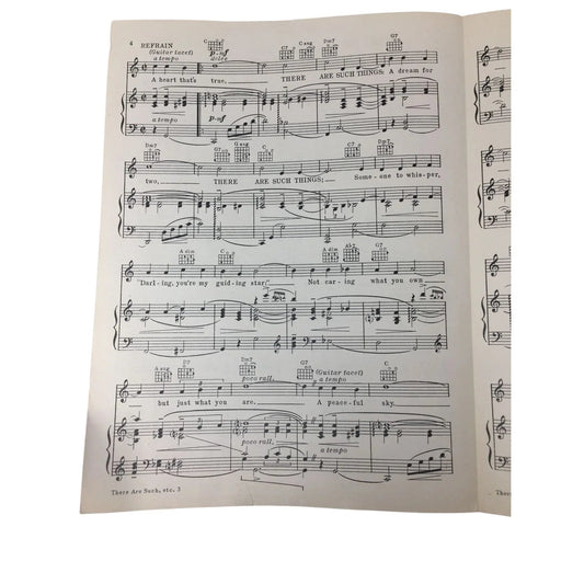 Vintage 1942 There Are Such Things Sheet Music - A+ Stuff - sheet music - A+ Stuff