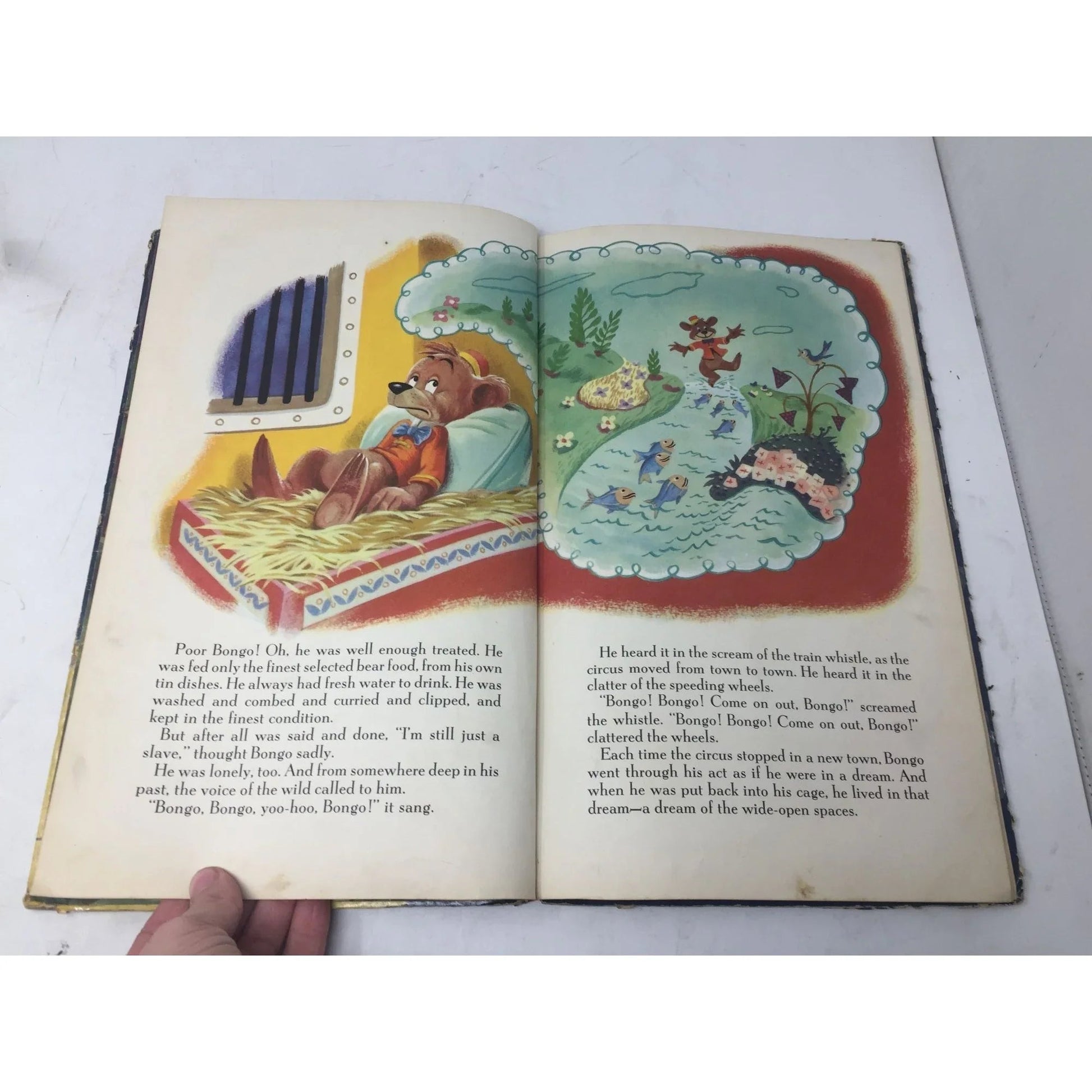 Vintage 1947 Walt Disney's BONGO Hardcover Book - A Walt Disney Book (First printing) - Disney - Books - A+ Stuff