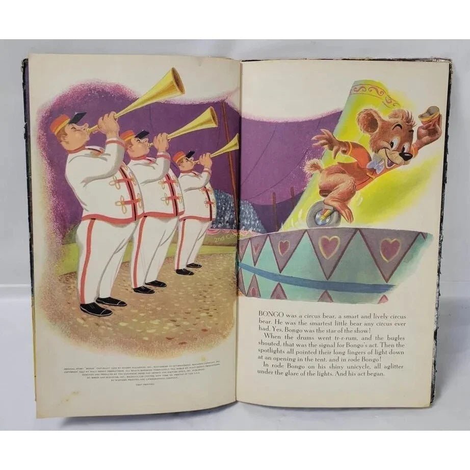 Vintage 1947 Walt Disney's BONGO Hardcover Book - A Walt Disney Book (First printing) - Disney - Books - A+ Stuff