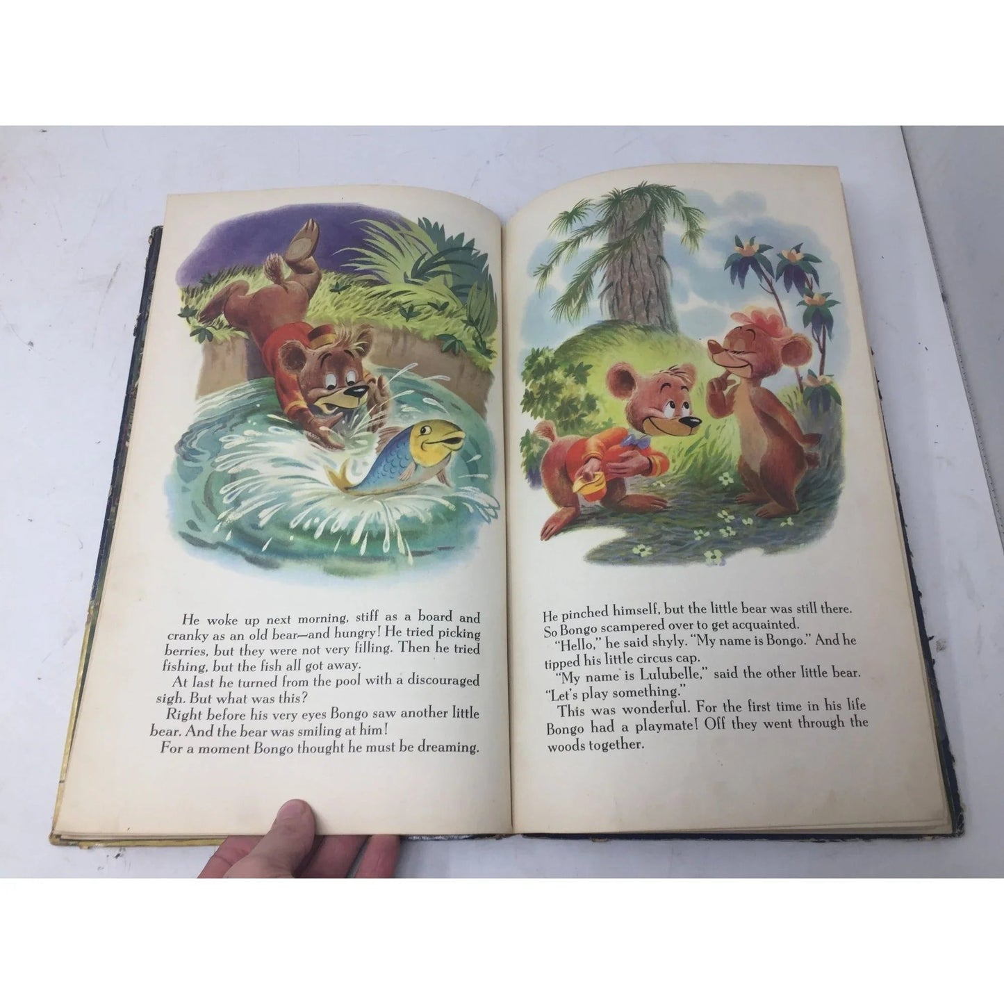 Vintage 1947 Walt Disney's BONGO Hardcover Book - A Walt Disney Book (First printing) - Disney - Books - A+ Stuff