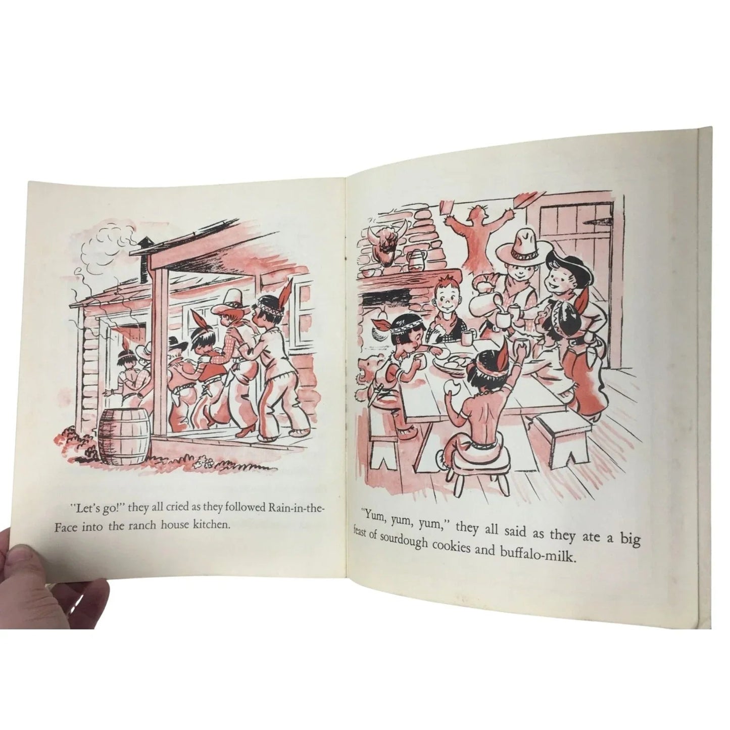 Vintage 1951 Pop Up Cowboys and Indians Book Published by AVON Kiddie Books, Inc. - Avon Kiddie Books - Vintage Books - A+ Stuff