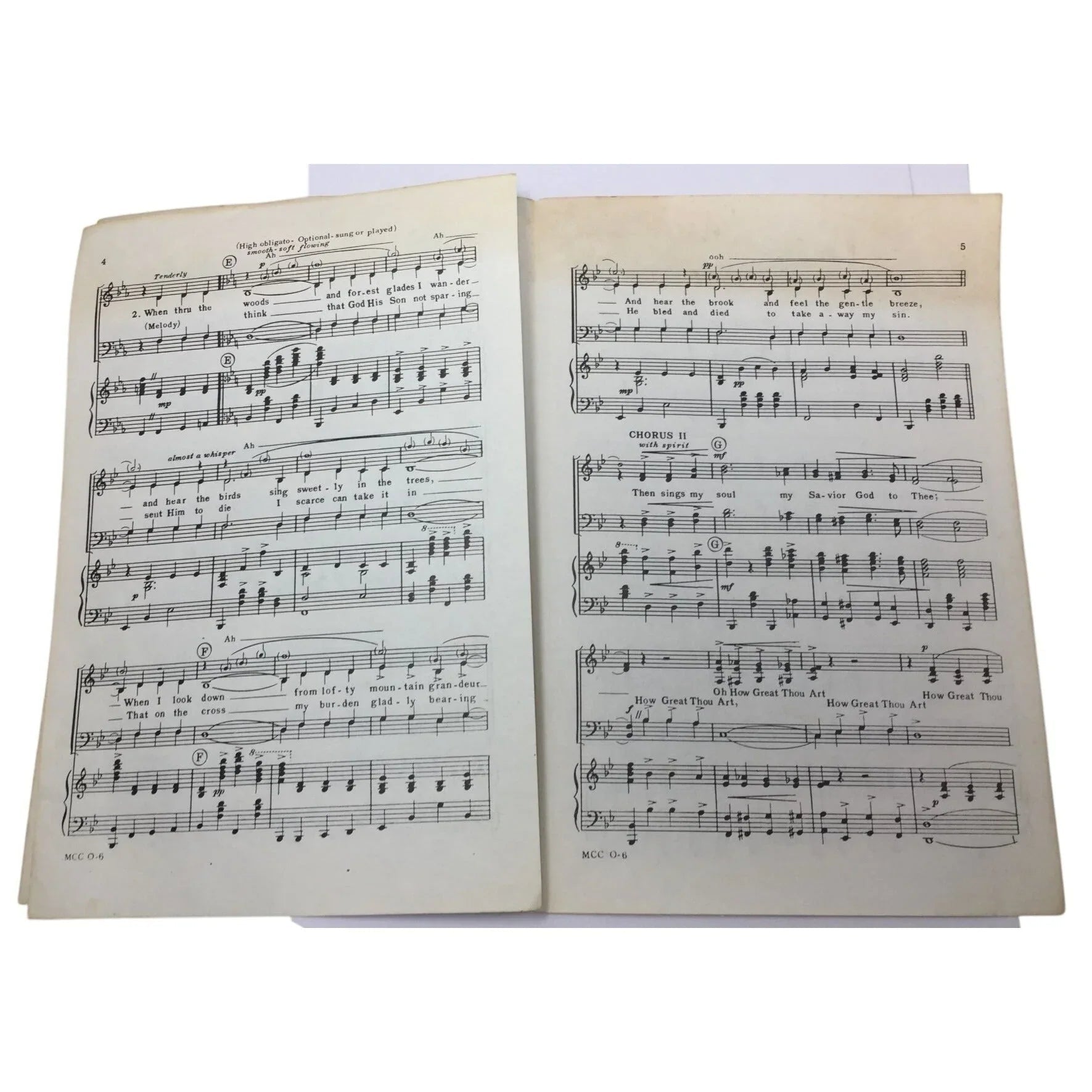 Vintage 1953 Sheet Music ''How Great Thou Art'' by Stuart K Hine - A+ Stuff - SHEET MUSIC - A+ Stuff