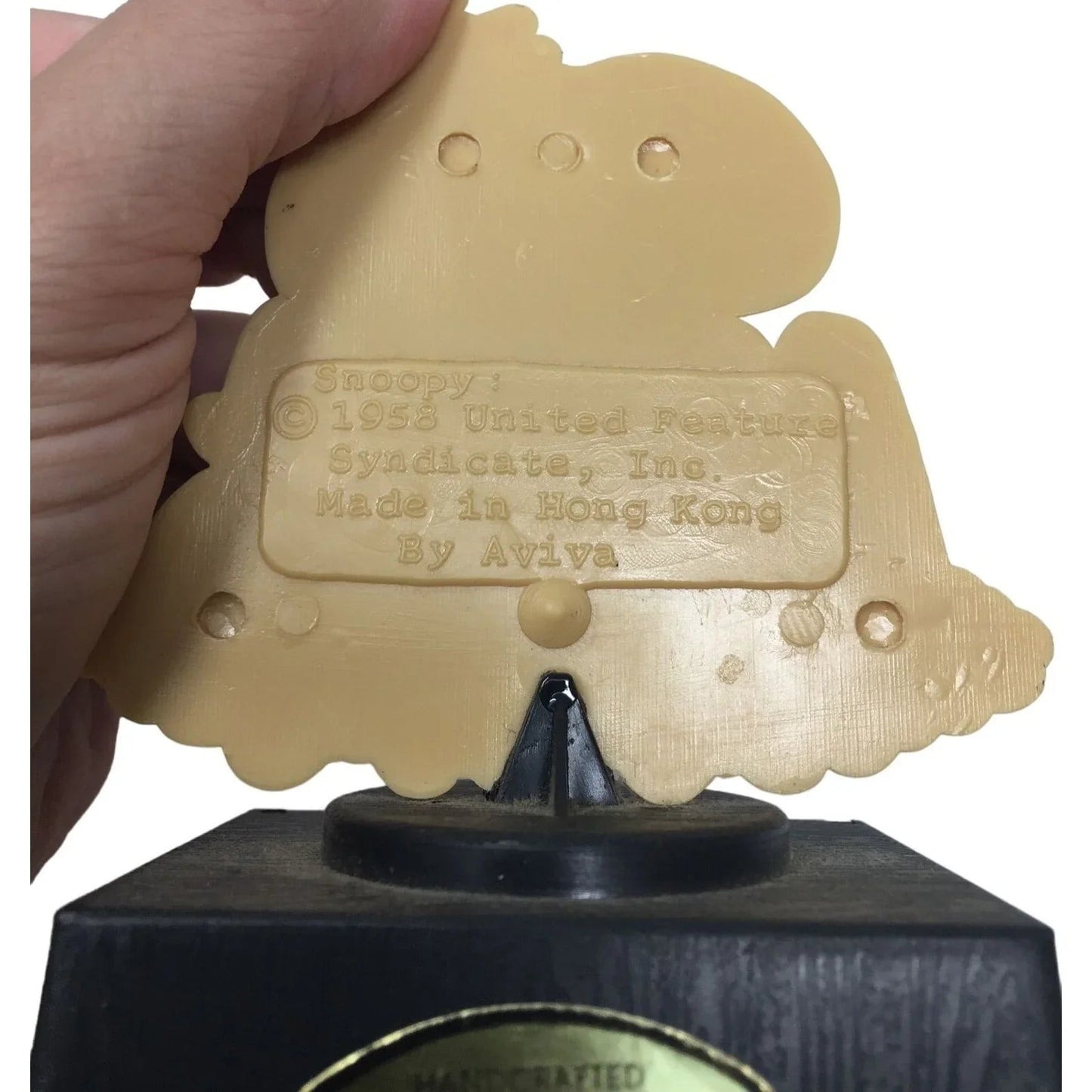 Vintage 1958 Snoopy You're The World's Greatest Mom Trophy - A+ Stuff - novelty gift - A+ Stuff