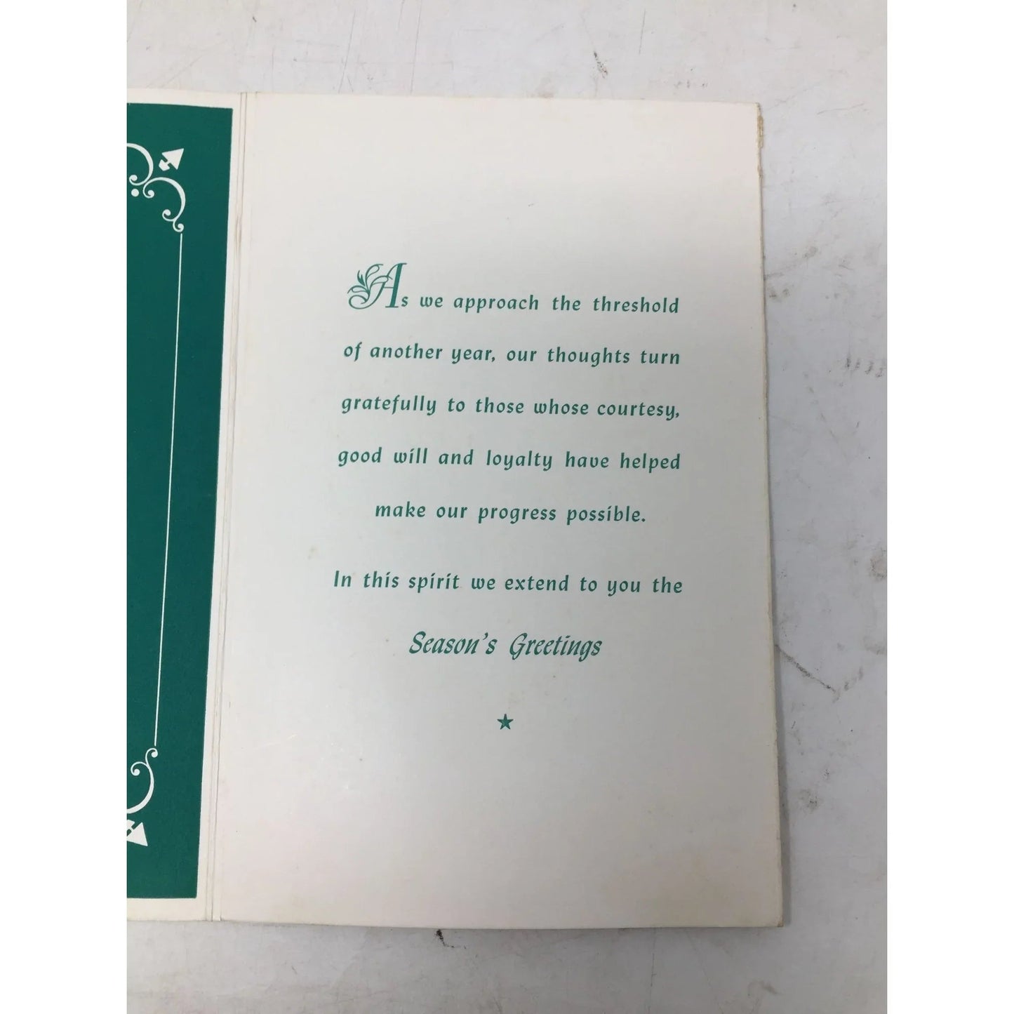 Vintage 1962 David Wexler & Co. Season's Greetings Card with Calendar inside - A+ Stuff - Collectibles - A+ Stuff