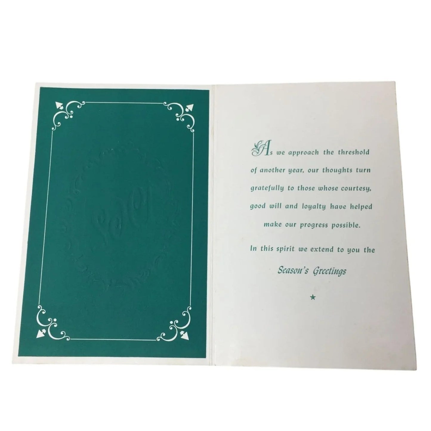 Vintage 1962 David Wexler & Co. Season's Greetings Card with Calendar inside - A+ Stuff - Collectibles - A+ Stuff