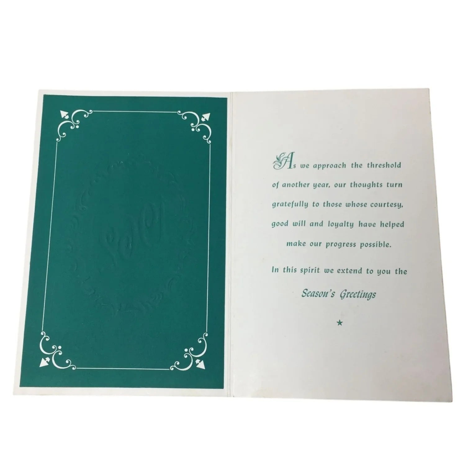Vintage 1962 David Wexler & Co. Season's Greetings Card with Calendar inside - A+ Stuff - Collectibles - A+ Stuff