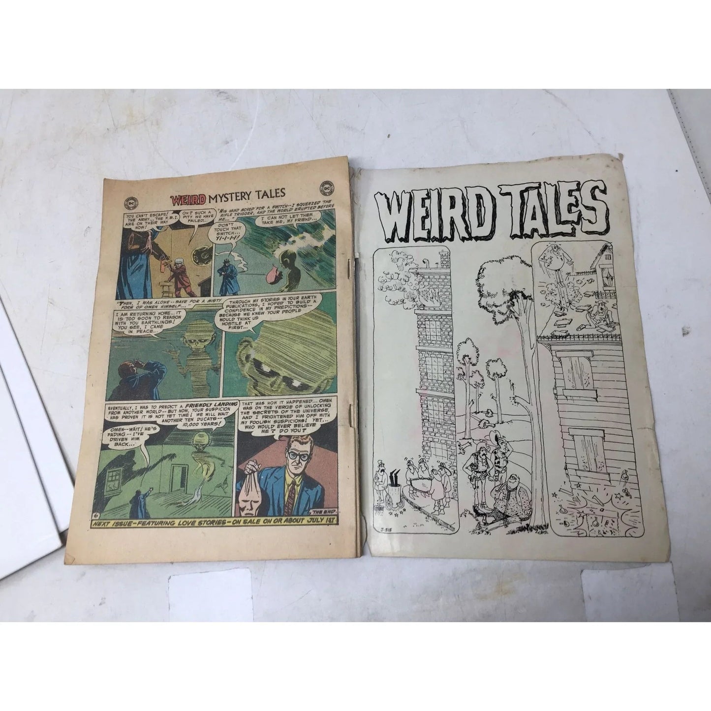 Vintage 1971 - DC 100 Super Spectacular Pages 4 Weird Comic Book - A+ Stuff - comic books - A+ Stuff
