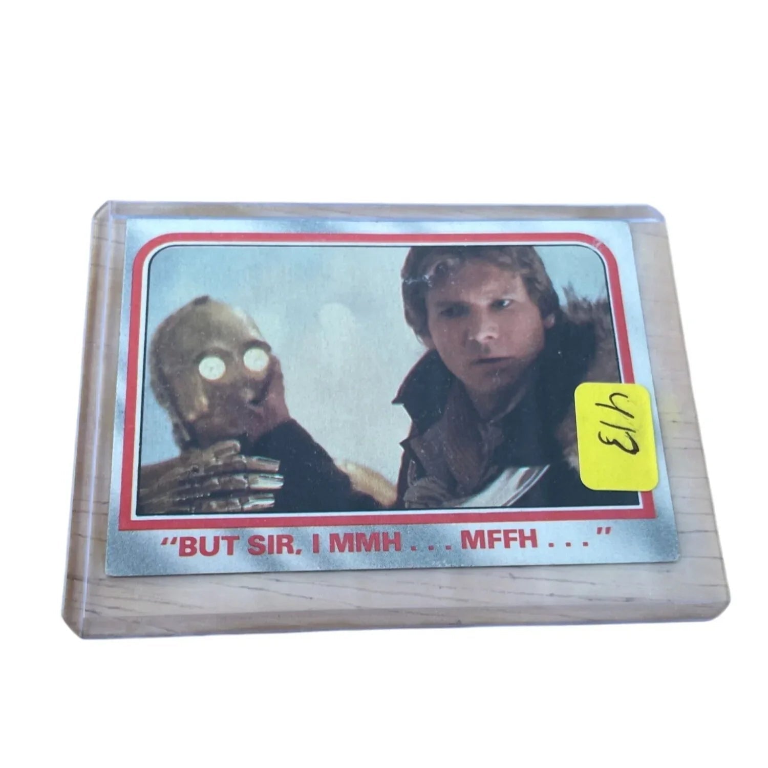 Vintage 1980 Star Wars Trading Card - ''But Sir, I MMH... MFFH...'' The Empire Strikes - A+ Stuff - Collectible Trading Cards - A+ Stuff