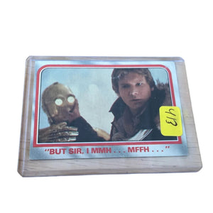 Vintage 1980 Star Wars Trading Card- ''But Sir, I MMH... MFFH...'' The Empire Strikes