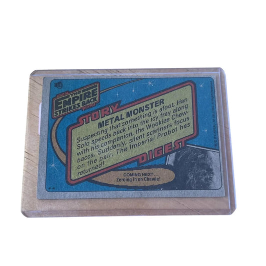 Vintage 1980 Star Wars Trading Card - ''Metal Monster'' The Empire Strikes Back - A+ Stuff - Collectible Trading Cards - A+ Stuff
