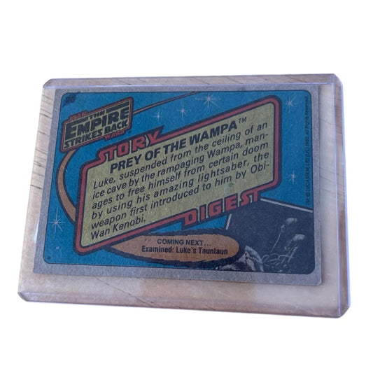 Vintage 1980 Star Wars Trading Card - ''Prey of the Wampa'' The Empire Strikes Back - A+ Stuff - Collectible Trading Cards - A+ Stuff