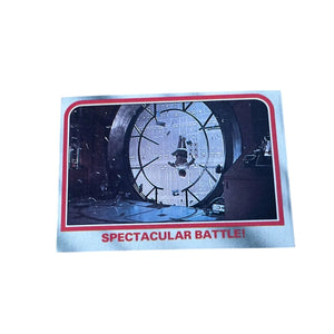 Vintage 1980 Star Wars Trading Card- ''Spectacular battle'' The Empire Strikes Back