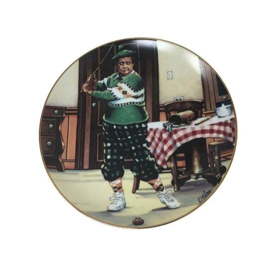 Vintage 1987 ''The Golfer'' Plate - The Official Honeymooners Plate Collection - A+ Stuff - Plates - A+ Stuff