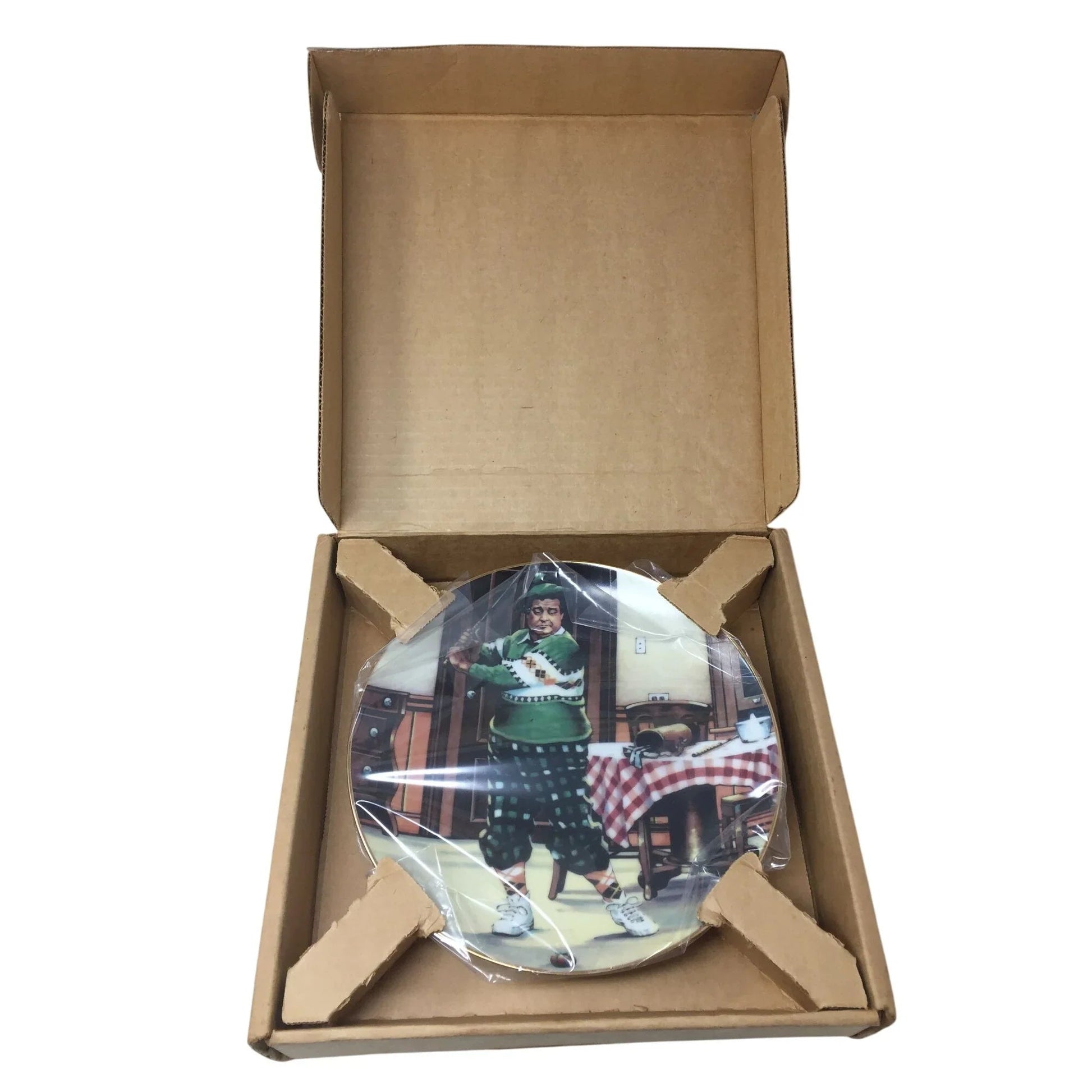 Vintage 1987 ''The Golfer'' Plate - The Official Honeymooners Plate Collection - A+ Stuff - Plates - A+ Stuff
