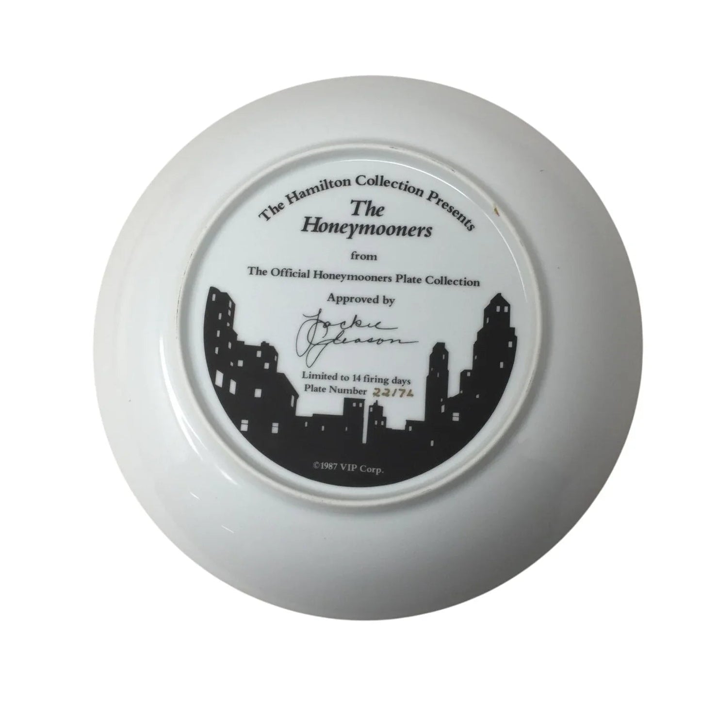 Vintage 1987 The Honeymooners from The Official Honeymooners Plate Collection - A+ Stuff - Plates - A+ Stuff