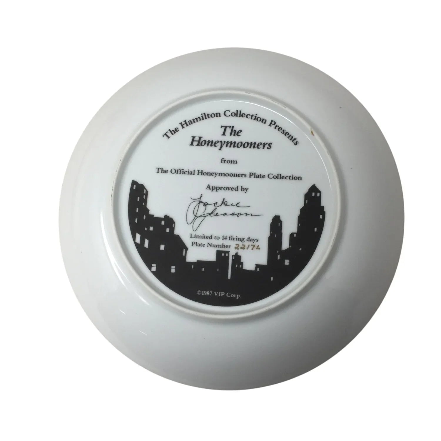Vintage 1987 The Honeymooners from The Official Honeymooners Plate Collection - A+ Stuff - Plates - A+ Stuff