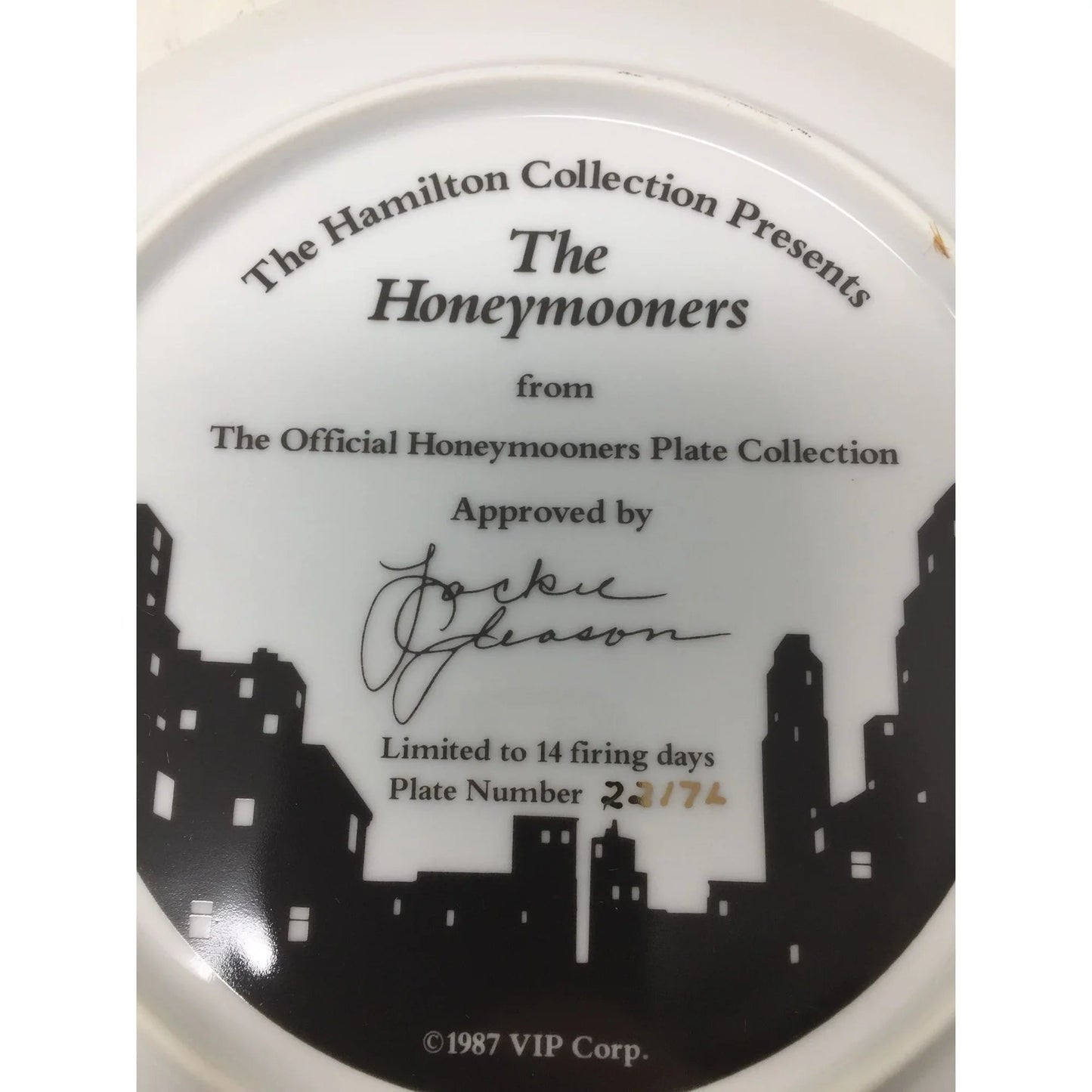 Vintage 1987/1988 Collectible Plates - The Official Honeymooners Plate Collection (5) - A+ Stuff - Plates - A+ Stuff