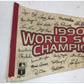 Vintage 1990 Cincinnati Reds World Series Champions Pennant - A+ Stuff - Sports Collectibles - A+ Stuff