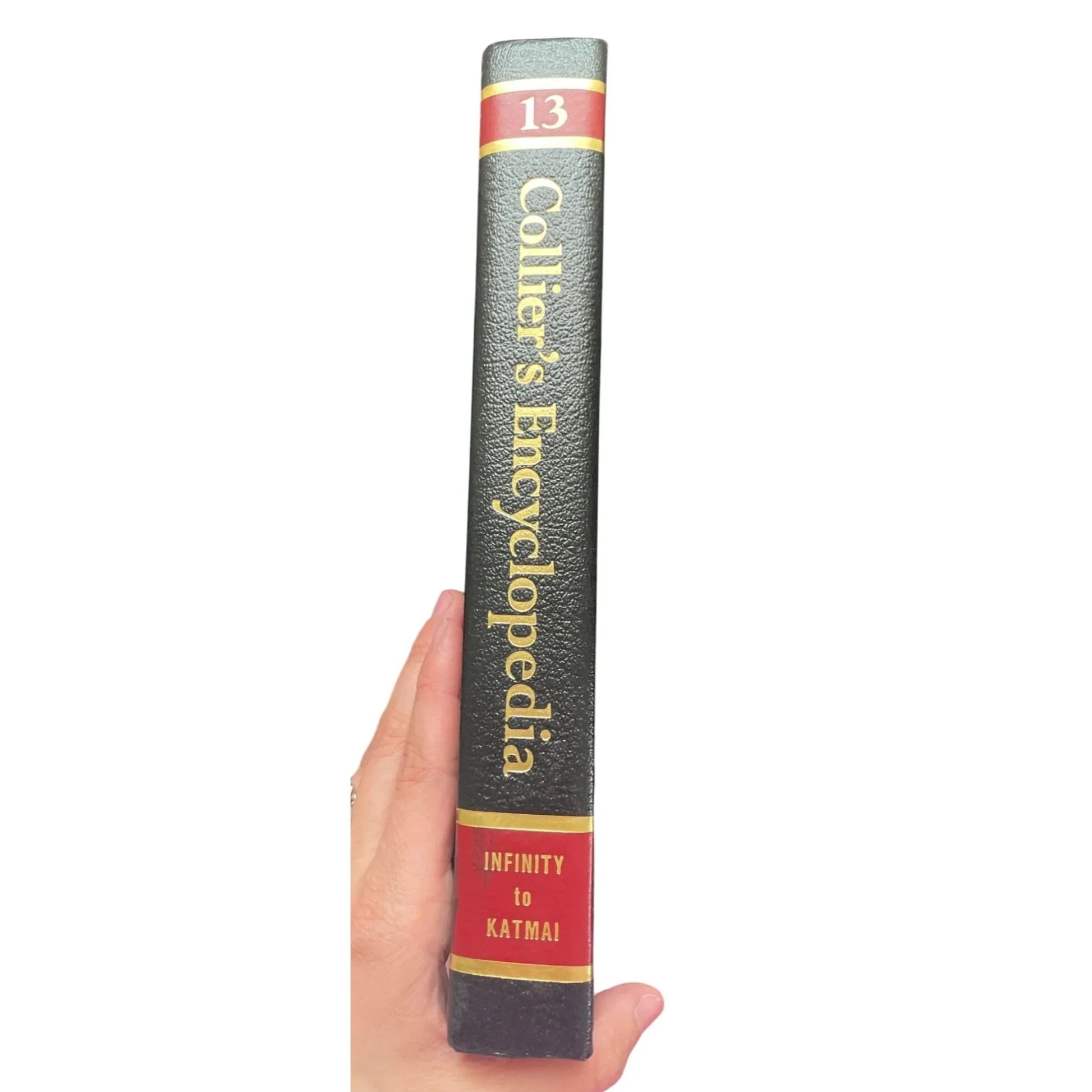 Vintage 1991 Collier's Encyclopedia 13 Infinity to Katmai Hardcover Book - colliers - Books - A+ Stuff