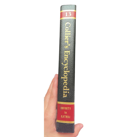 Vintage 1991 Collier's Encyclopedia 13 Infinity to Katmai Hardcover Book - colliers - Books - A+ Stuff