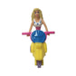Vintage 1991 Miniature Blonde Barbie on a Yellow Moped - barbie - Toys - A+ Stuff