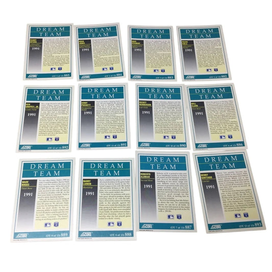 Vintage 1991 SCORE ''Dream Team'' Card Bundle (12 cards) - A+ Stuff - Collectible Trading Cards - A+ Stuff