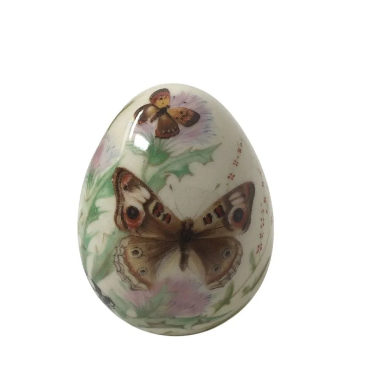 Vintage 1992 Easter Egg with Butterflies and flowers - A+ Stuff - Seasonal & Holiday Decorations - A+ Stuff