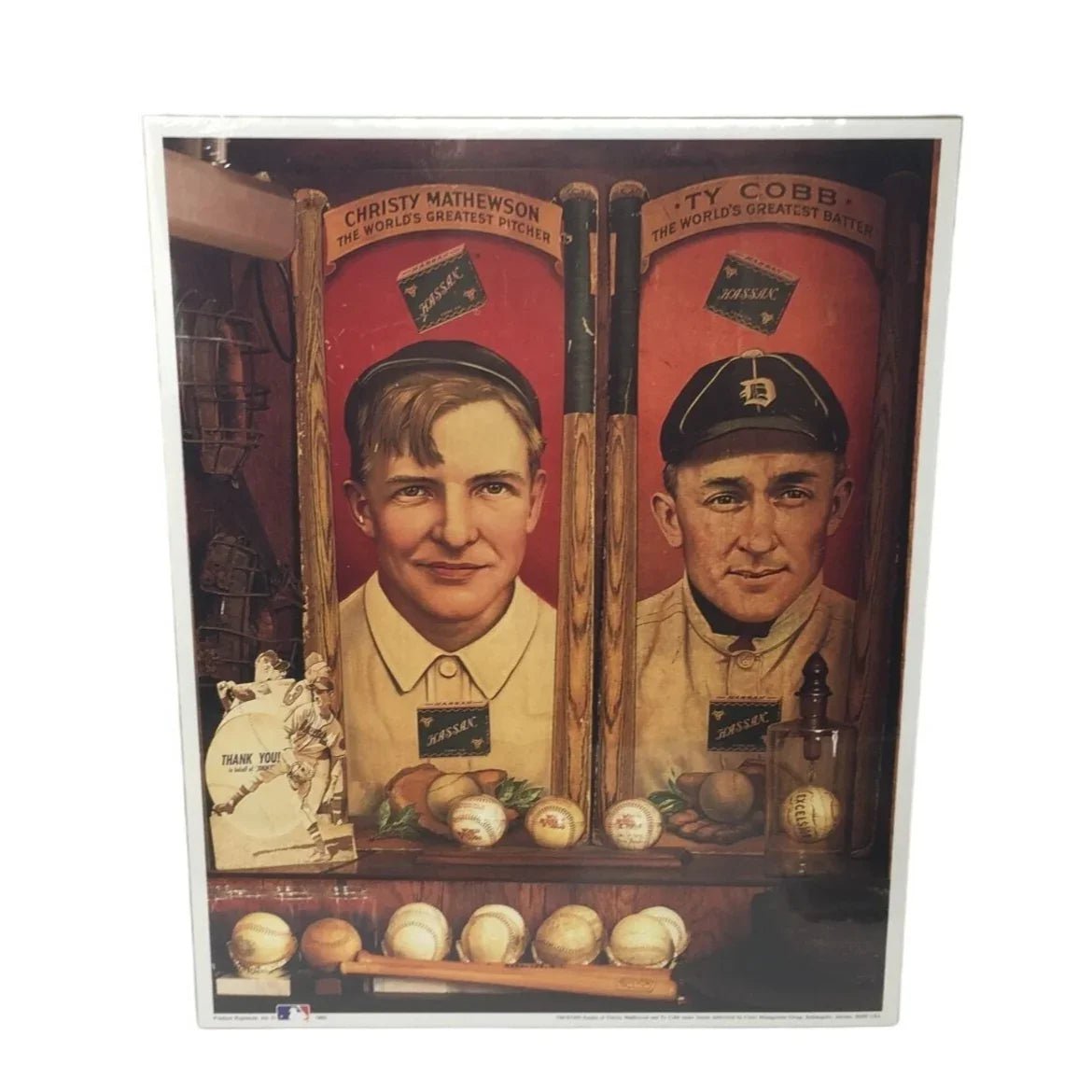 Vintage 1993 Collectible Baseball Poster No. 11 Christy and TY - A+ Stuff