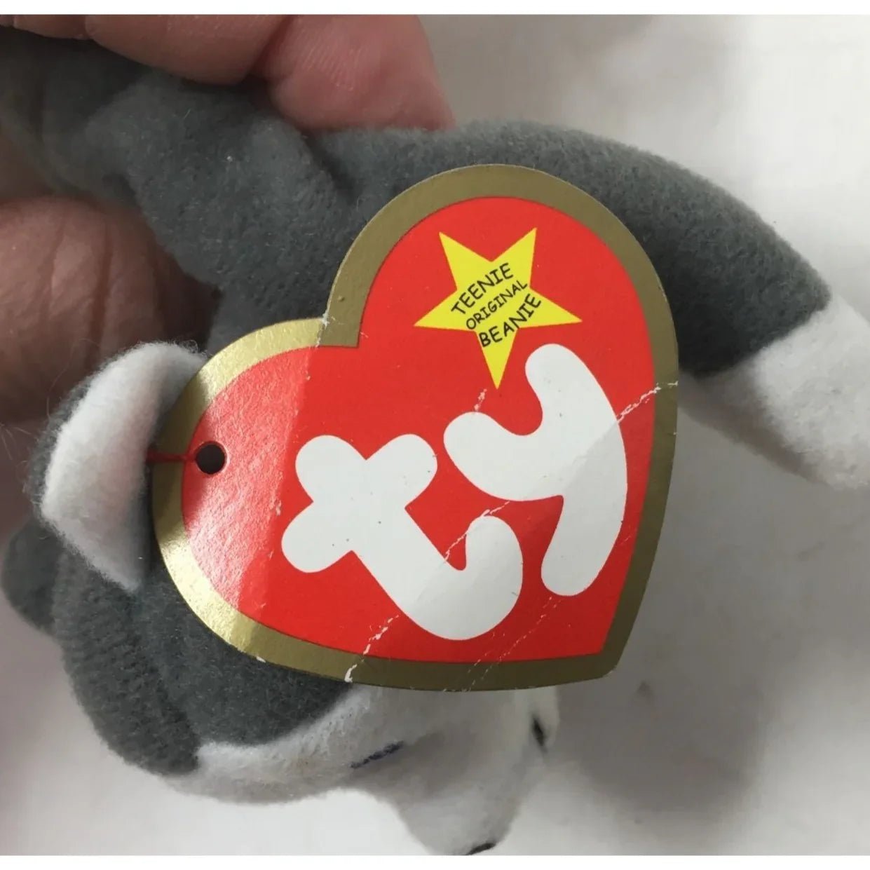 Vintage 1993 Original Teenie Beanie Babies ''Nook the Husky'' - ty - Plush Toys / Stuffed Animals - A+ Stuff