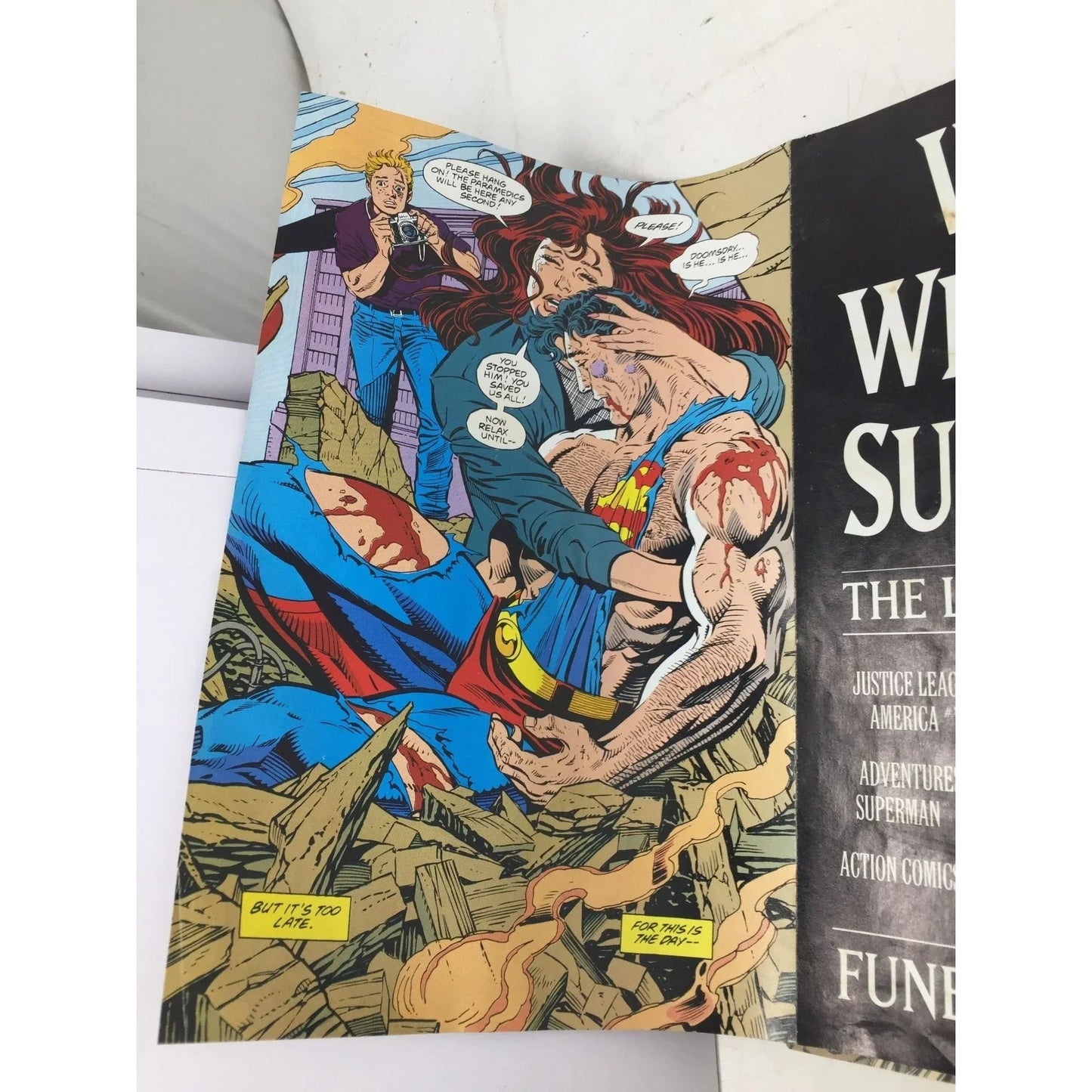 Vintage 1993 ''SUPERMAN The Death of Superman!'' - Vintage Comic Book - A+ Stuff - comic books - A+ Stuff