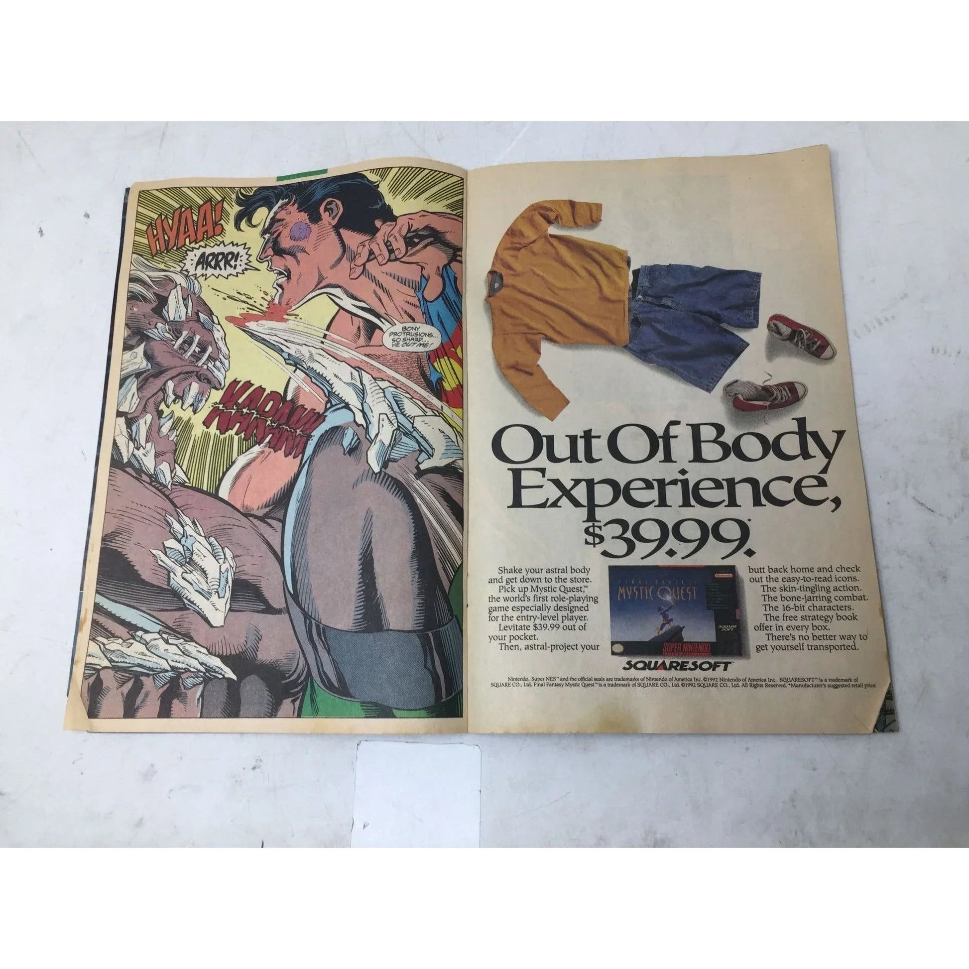 Vintage 1993 ''SUPERMAN The Death of Superman!'' - Vintage Comic Book - A+ Stuff - comic books - A+ Stuff