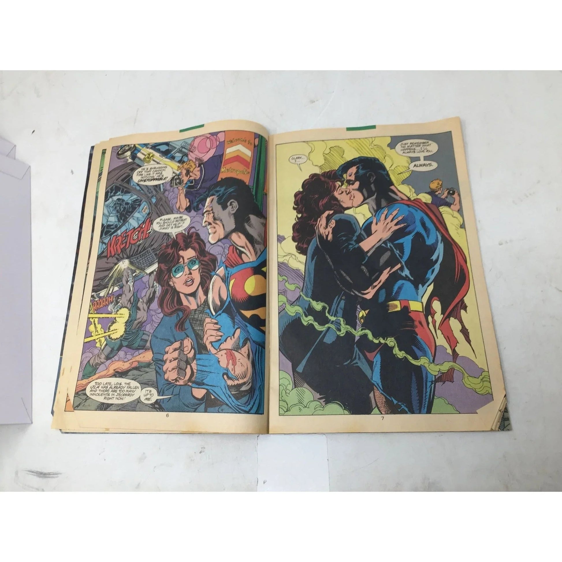 Vintage 1993 ''SUPERMAN The Death of Superman!'' - Vintage Comic Book - A+ Stuff - comic books - A+ Stuff