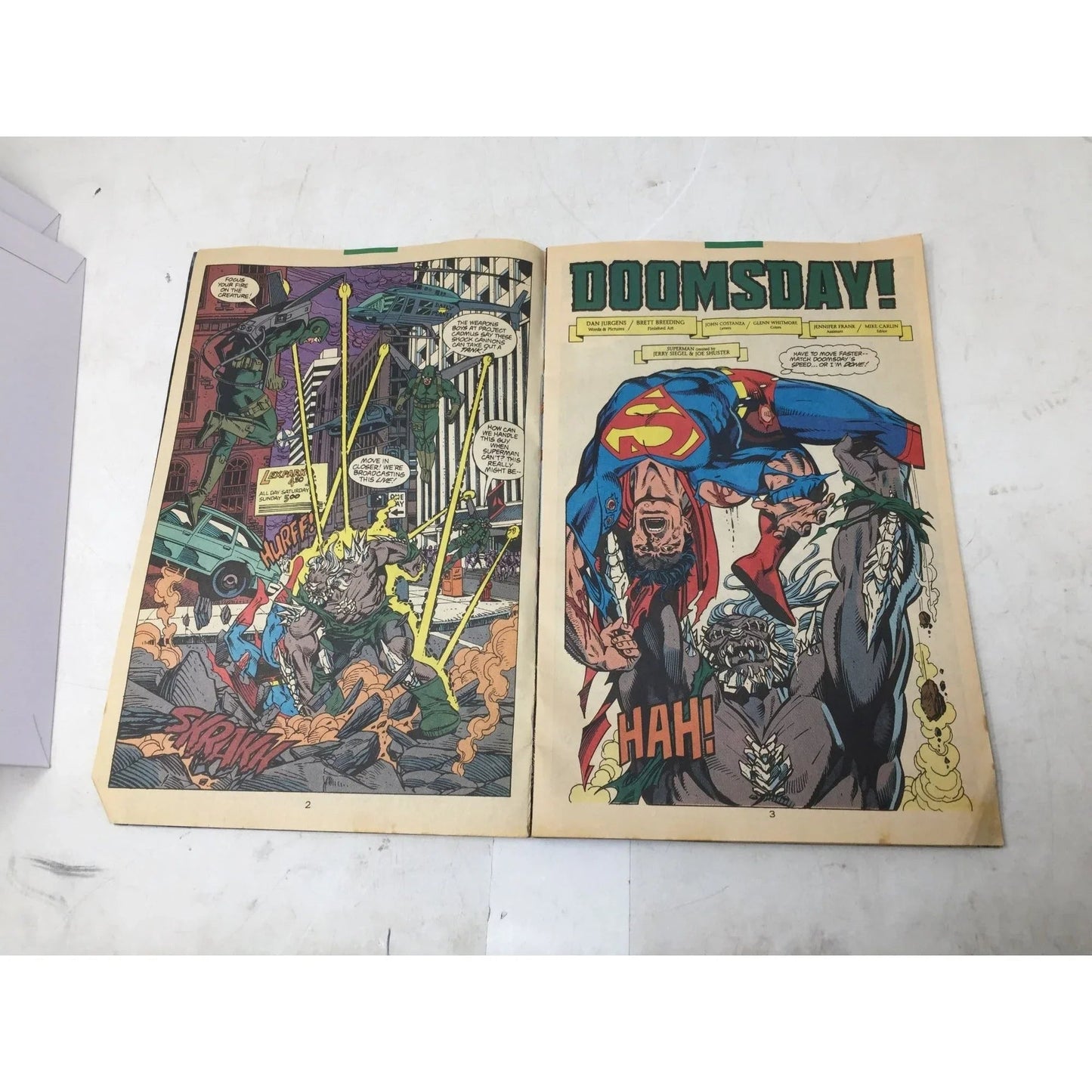 Vintage 1993 ''SUPERMAN The Death of Superman!'' - Vintage Comic Book - A+ Stuff - comic books - A+ Stuff