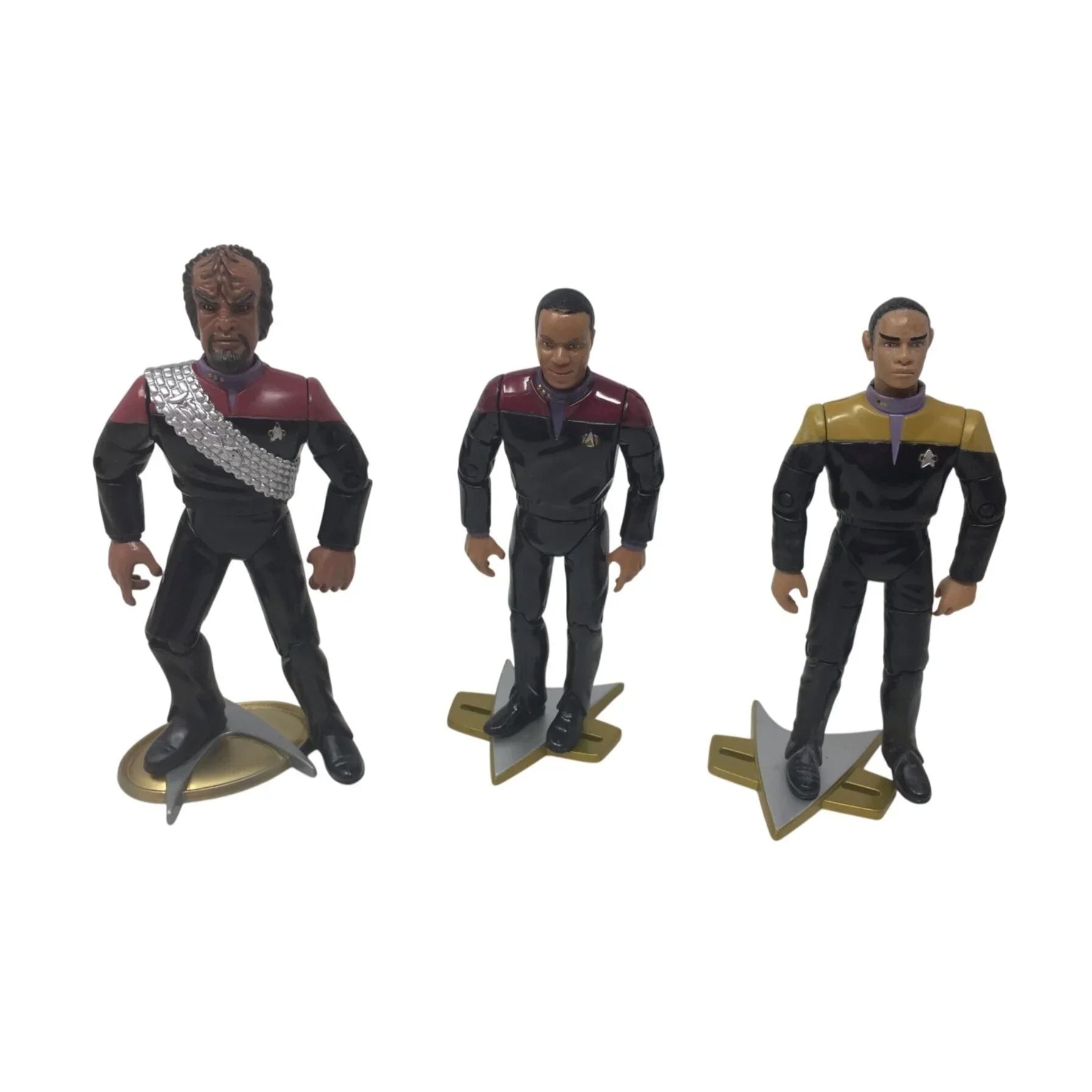 Vintage 1994 - 1996 Playmate STAR TREK Toy Figures (3) - A+ Stuff - Toys - A+ Stuff