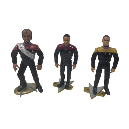 Vintage 1994 - 1996 Playmate STAR TREK Toy Figures (3) - A+ Stuff - Toys - A+ Stuff
