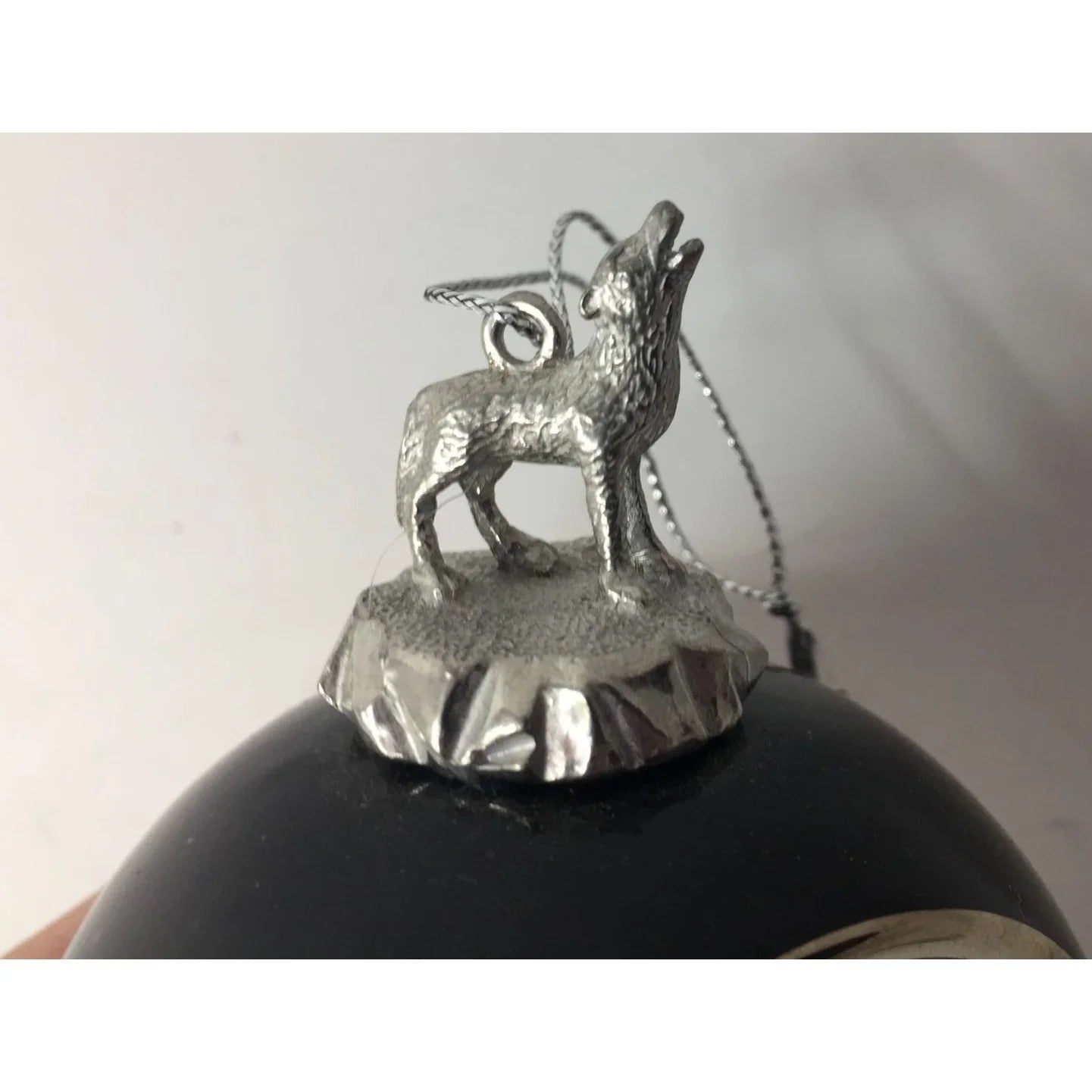 Vintage 1999 Bradford Editions Set of 6 Wolf Christmas Ornaments by Vivi Crandall - A+ Stuff