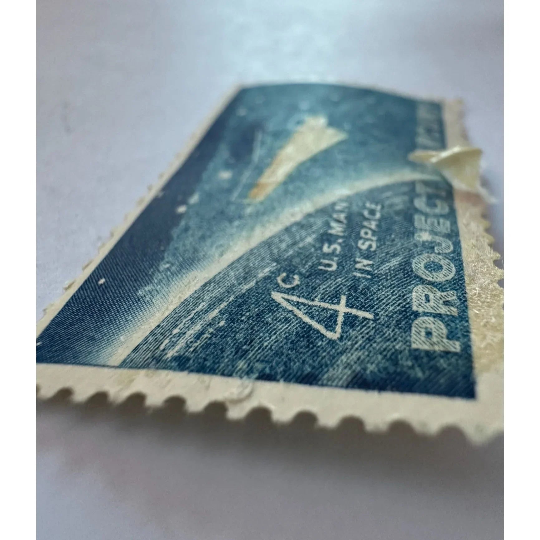 Vintage 4 Cent U.S. Man in Space Project Mercury Postage Stamp - A+ Stuff - Stamp - A+ Stuff