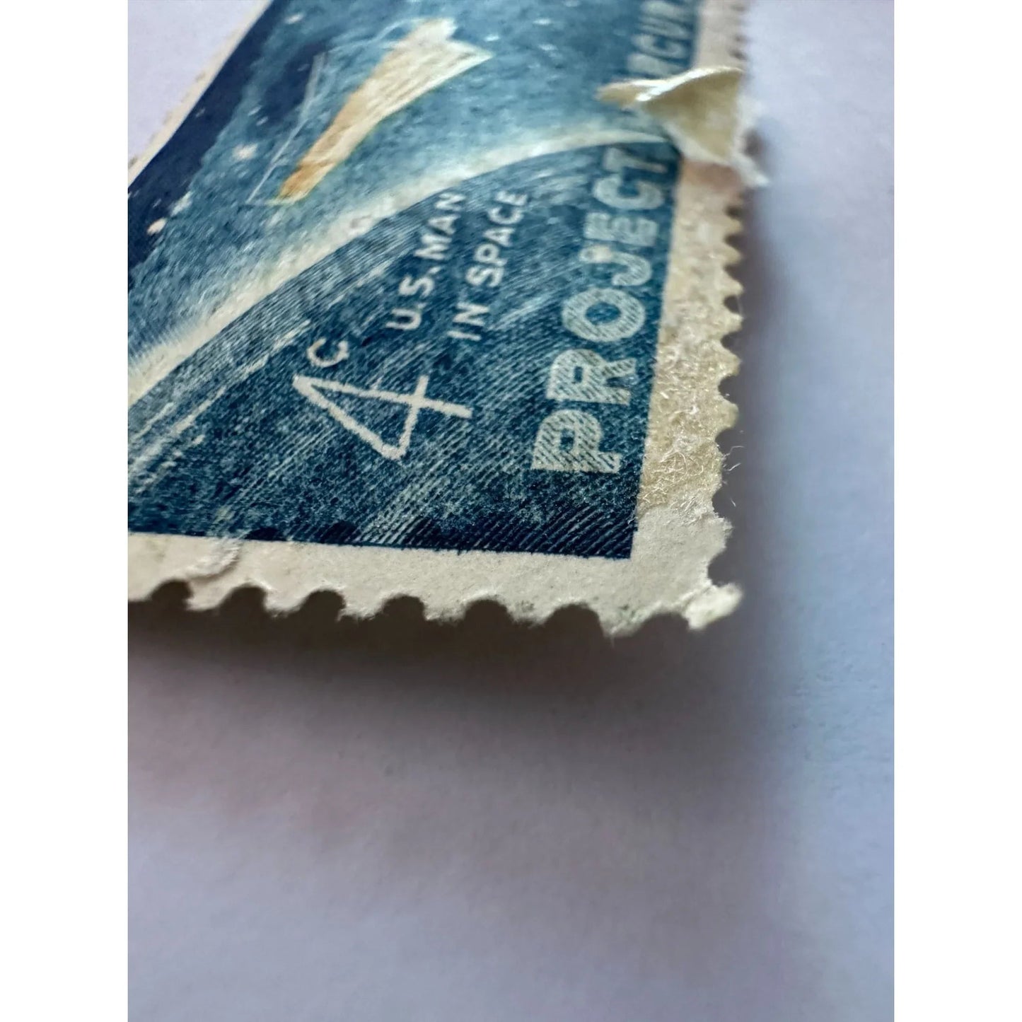 Vintage 4 Cent U.S. Man in Space Project Mercury Postage Stamp - A+ Stuff - Stamp - A+ Stuff