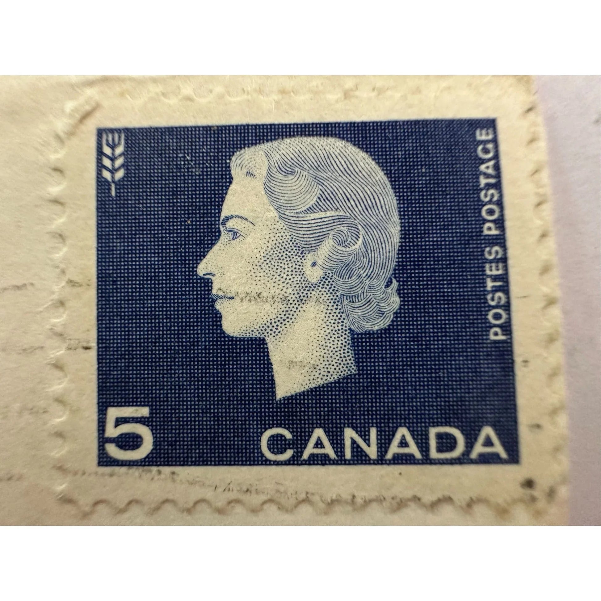 Vintage 5 Cent Canada Postes Postage Stamp - A+ Stuff