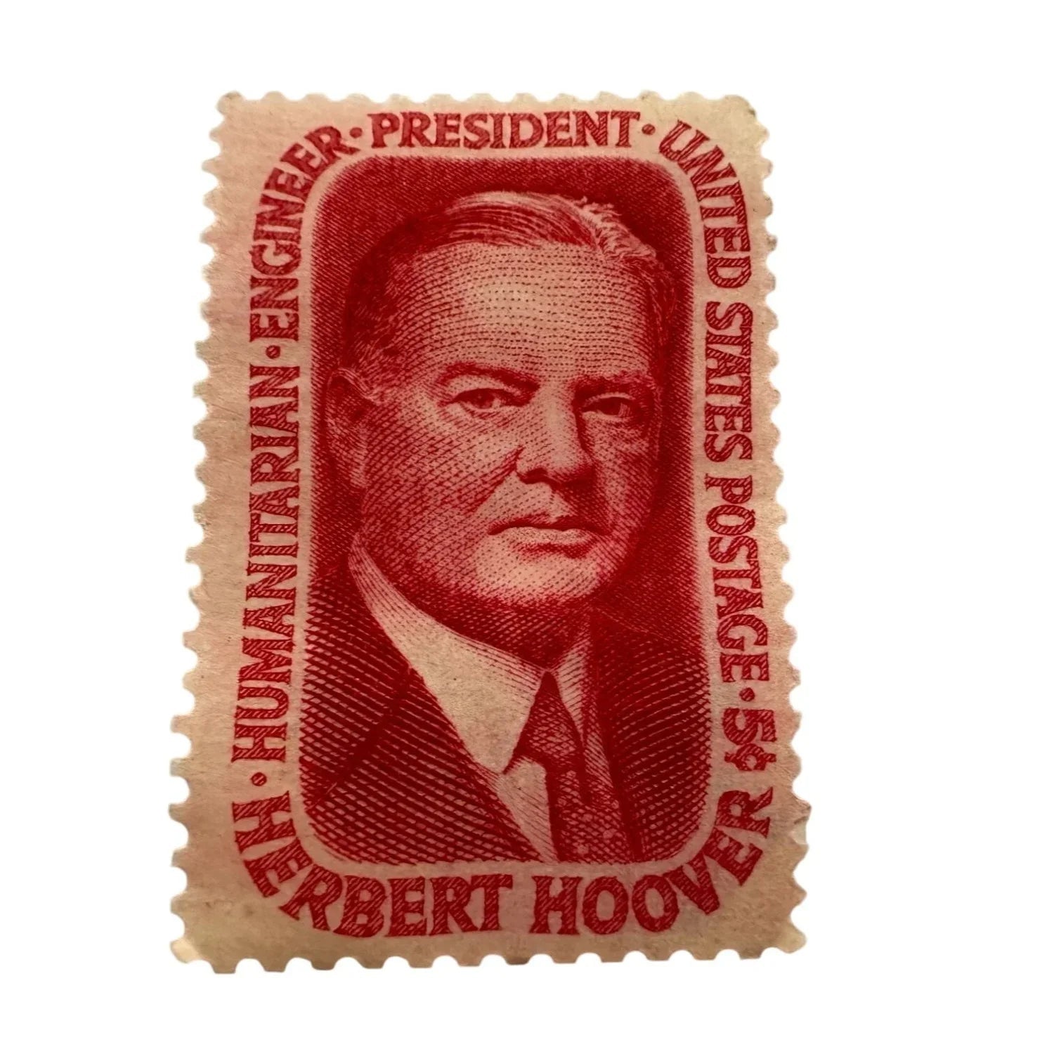 Vintage 5 Cent US Postage Stamp Herbert Hoover (Humanitarian, Engineer, President) - A+ Stuff - Stamp - A+ Stuff