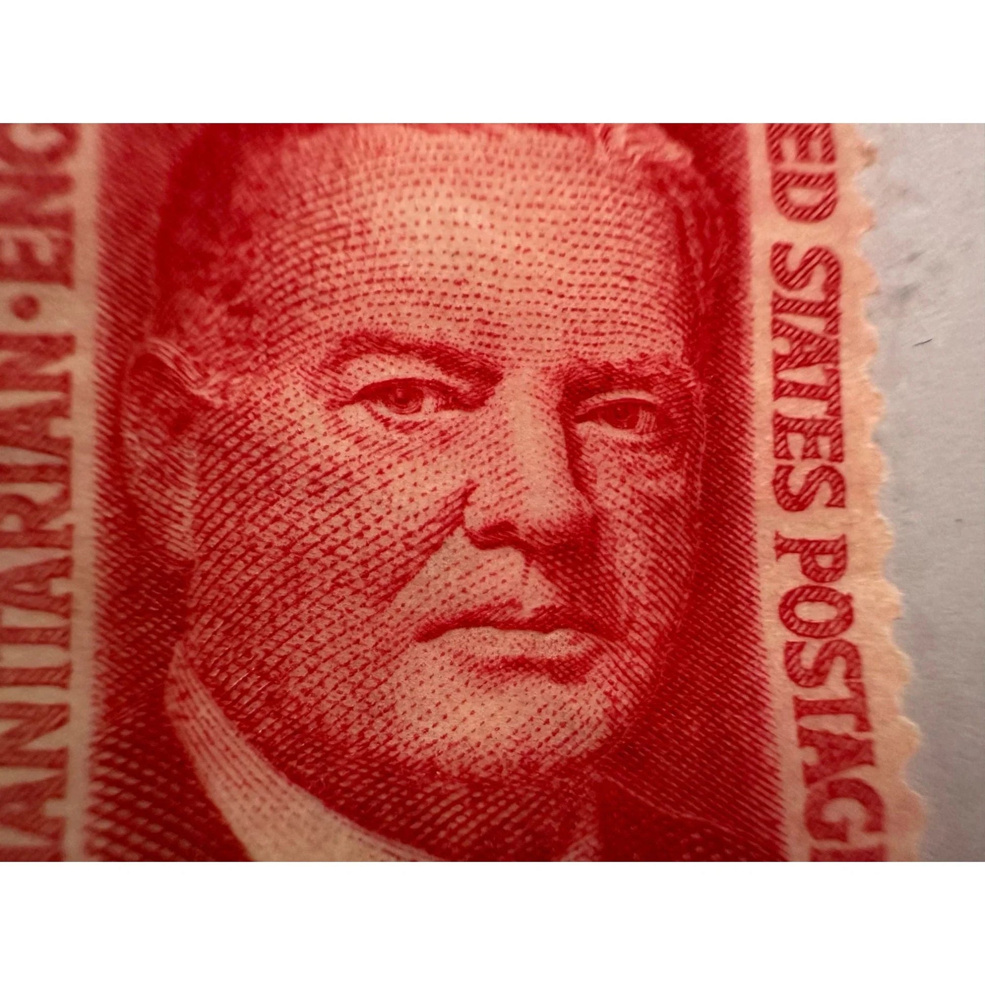 Vintage 5 Cent US Postage Stamp Herbert Hoover (Humanitarian, Engineer, President) - A+ Stuff - Stamp - A+ Stuff
