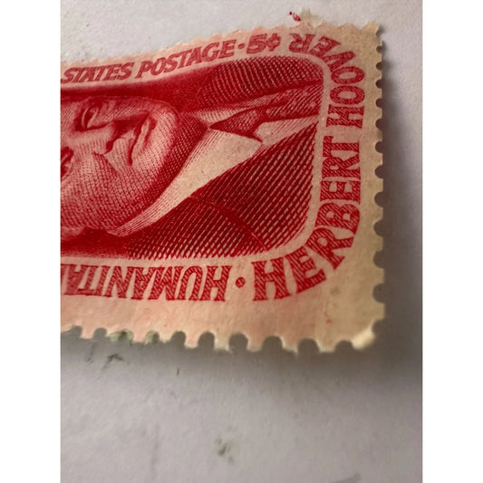 Vintage 5 Cent US Postage Stamp Herbert Hoover (Humanitarian, Engineer, President) - A+ Stuff - Stamp - A+ Stuff
