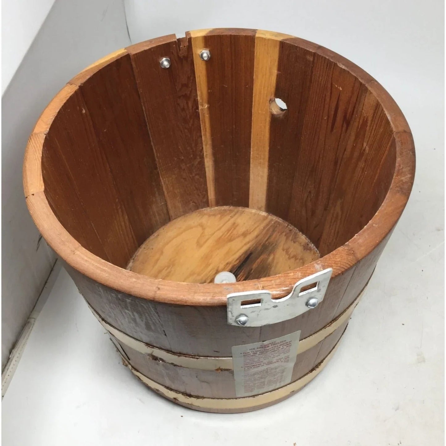 Vintage 5 Quart Electric Ice Cream Freezer In original box - A+ Stuff - primitive kitchen tools - A+ Stuff