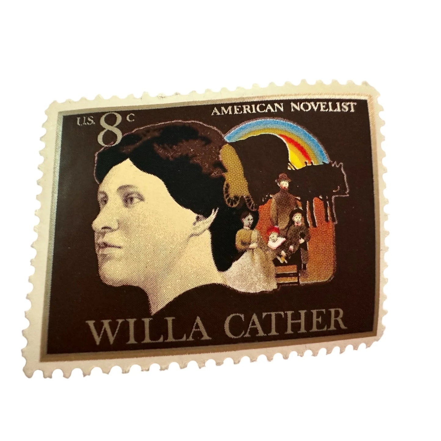 Vintage 8 Cent Willa Cather American Novelist US Postage Stamp - A+ Stuff - Stamp - A+ Stuff