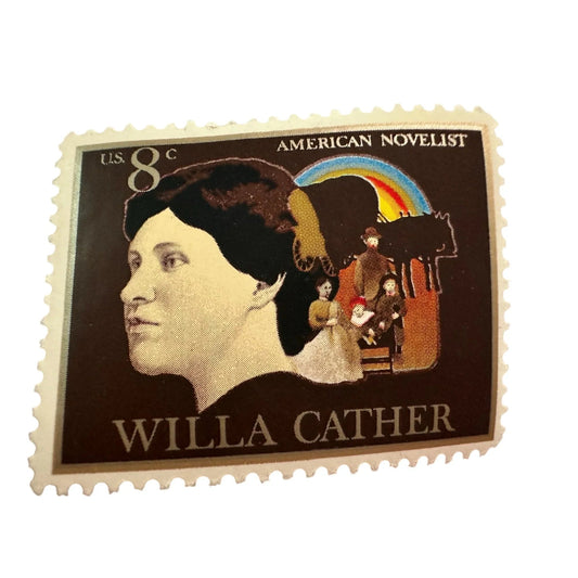 Vintage 8 Cent Willa Cather American Novelist US Postage Stamp - A+ Stuff - Stamp - A+ Stuff