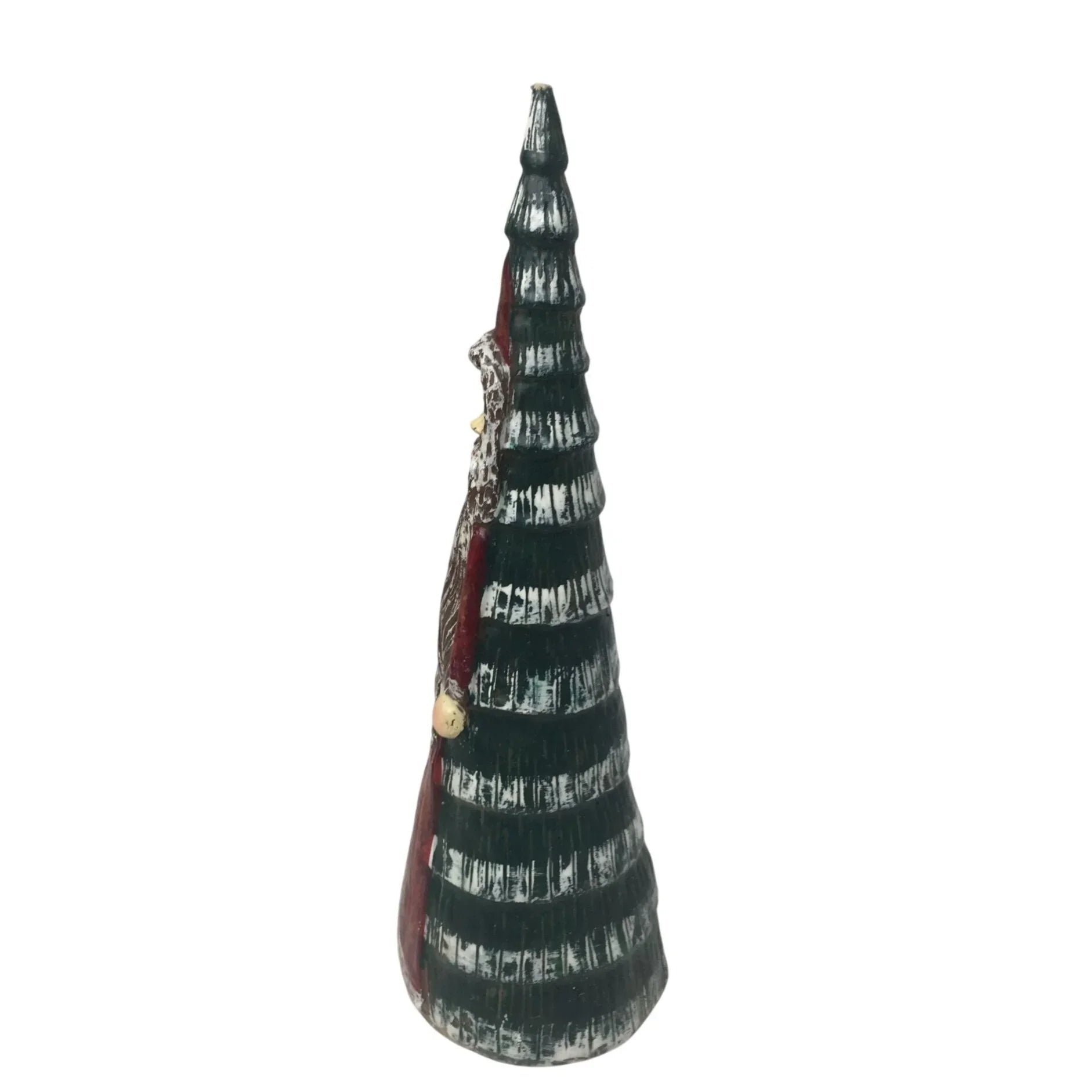 Vintage 9.5'' Tall Christmas Tree Santa Holiday Candle - A+ Stuff