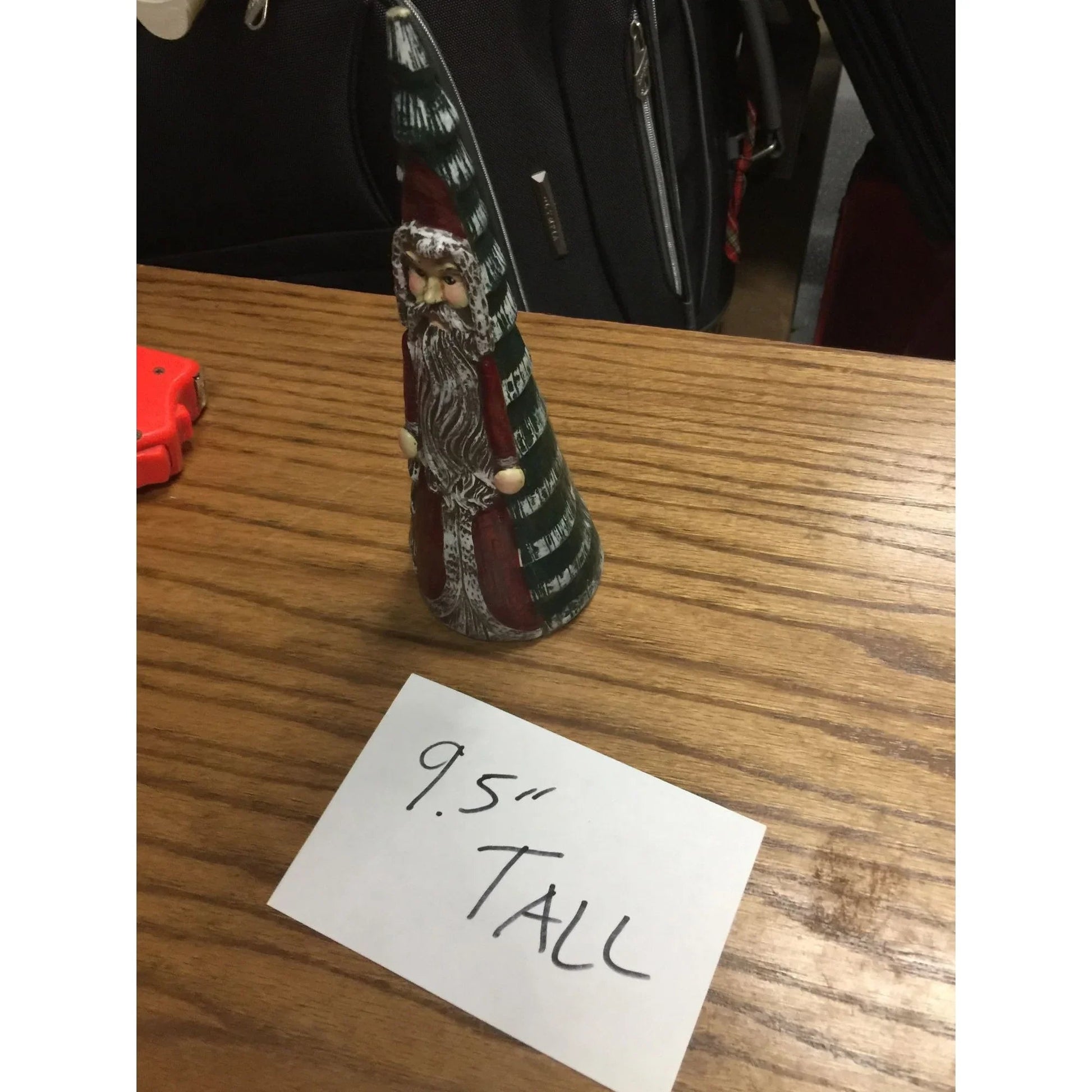 Vintage 9.5'' Tall Christmas Tree Santa Holiday Candle - A+ Stuff