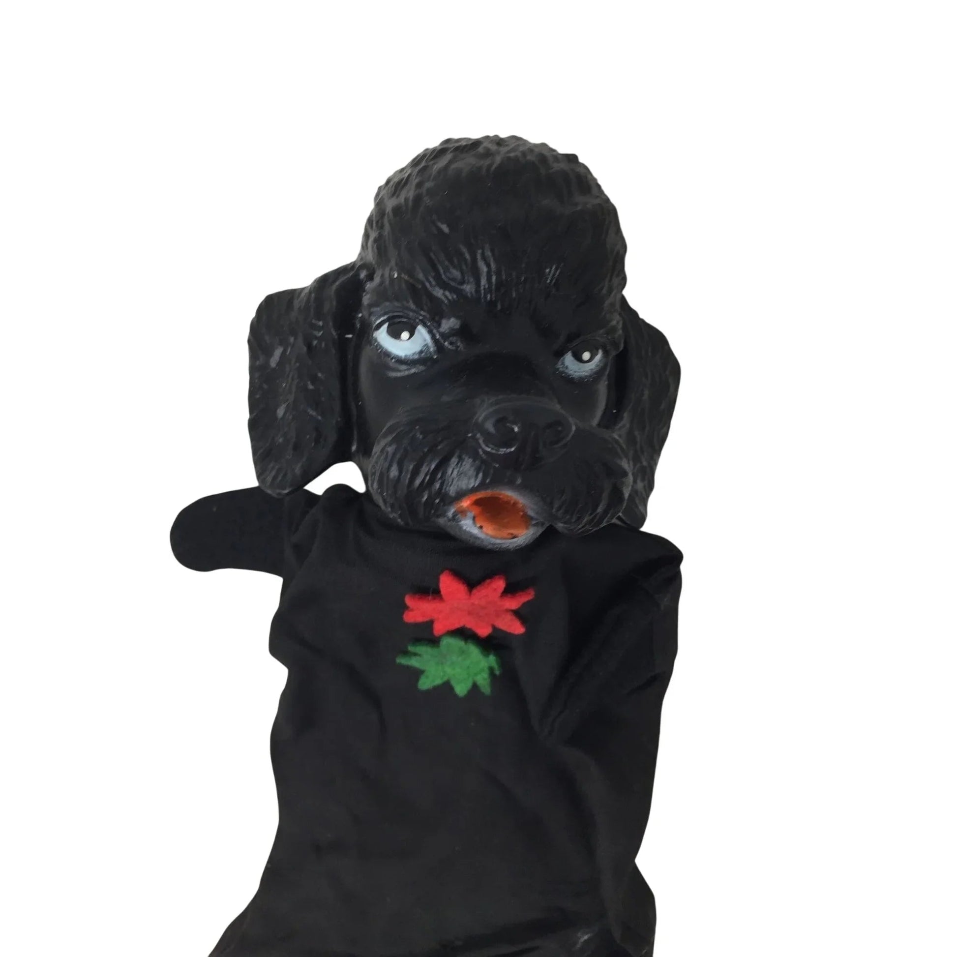 Vintage ''A Gregor Original'' Black Poodle Hand Puppet - a gregor original - Puppets & Marionettes - A+ Stuff
