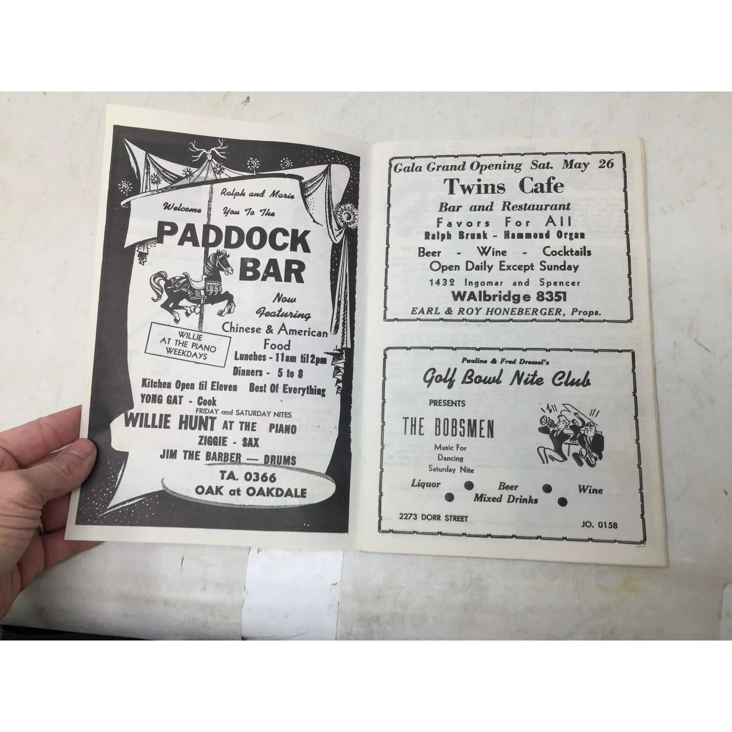 Vintage advertisement for local Toledo, Ohio Establishments - A+ Stuff - Books - A+ Stuff
