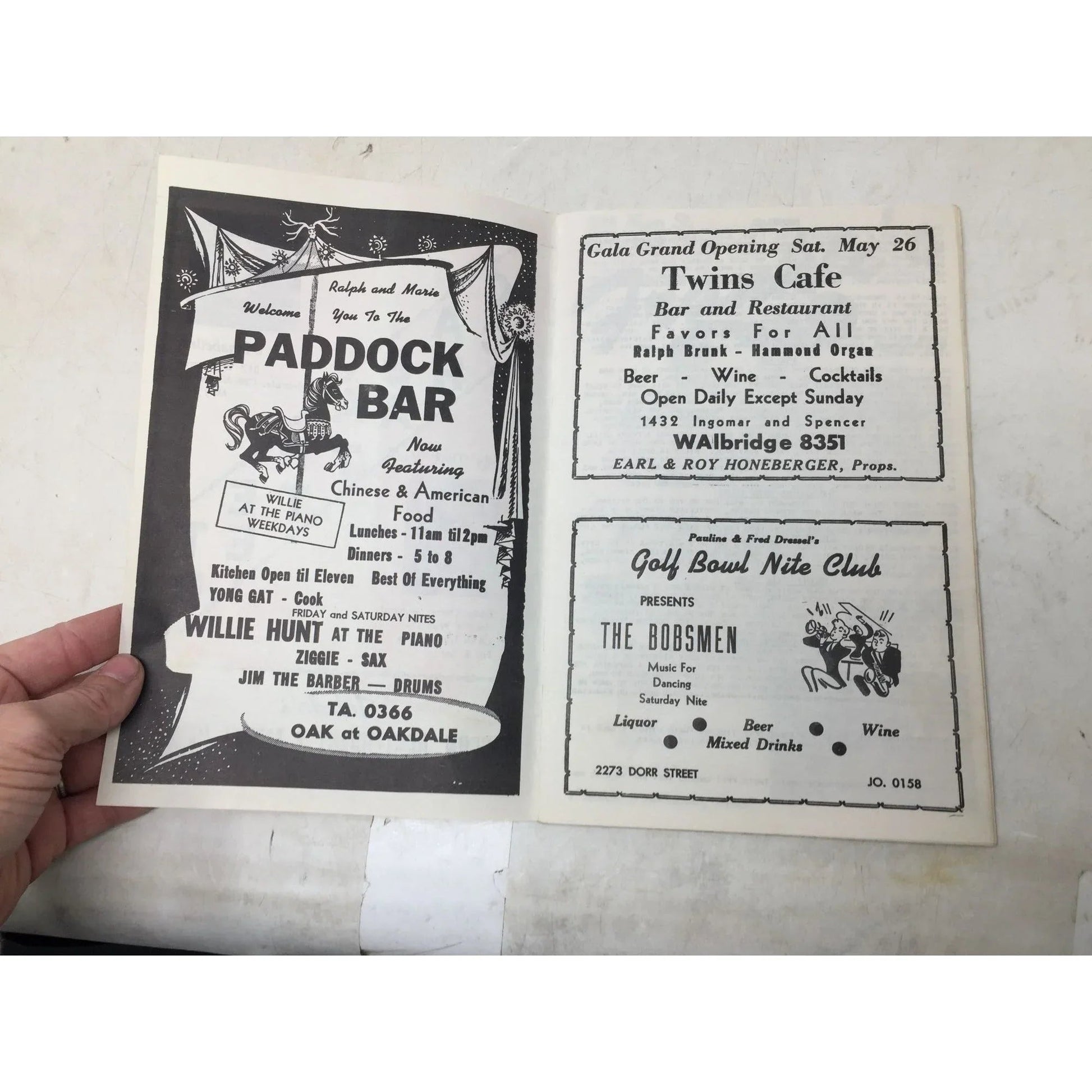 Vintage advertisement for local Toledo, Ohio Establishments - A+ Stuff - Books - A+ Stuff